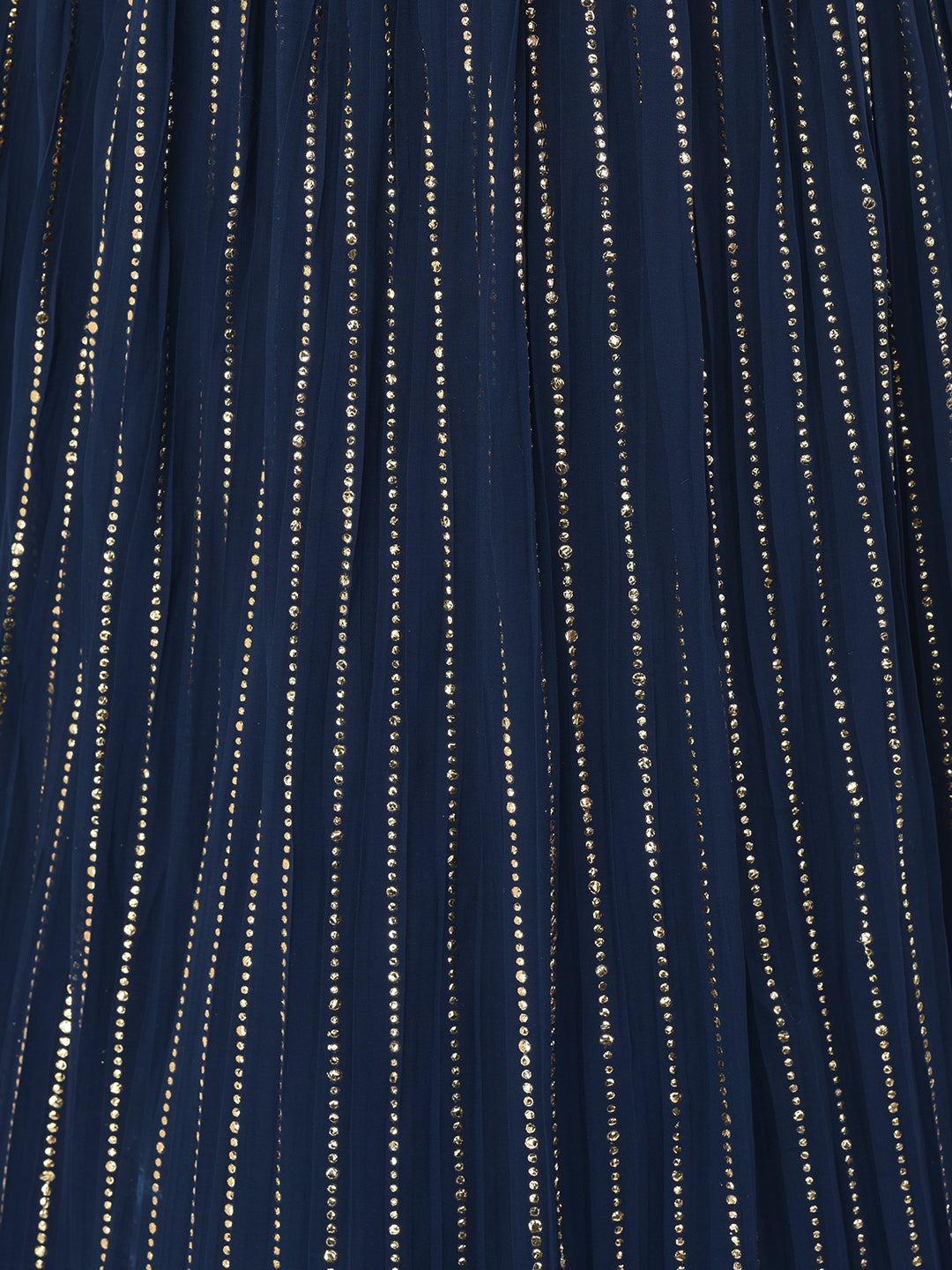 Neerus Blue Georgette Embellished Lehenga Set - detail view 4