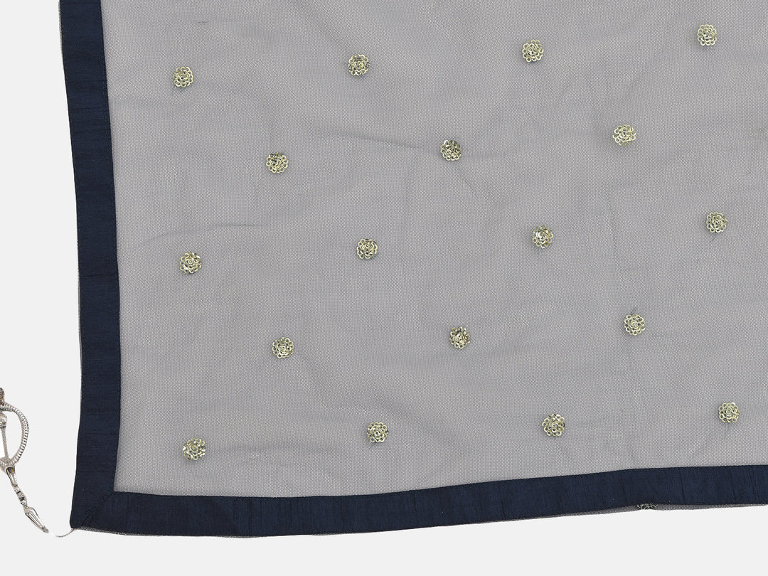 Neerus Blue Georgette Embellished Lehenga Set - detail view 2