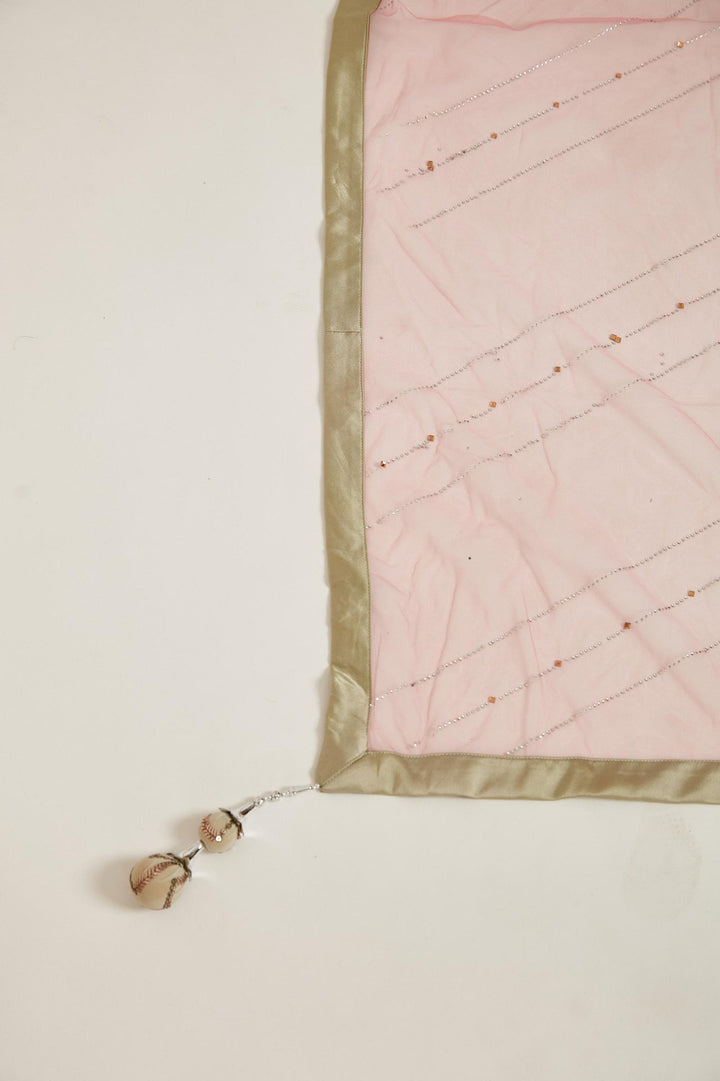 Neerus Green Georgette Solid Gown - detail view 3