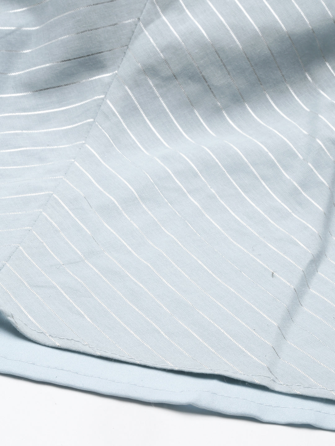 Neerus Grey woven straight kurti - detail view 5