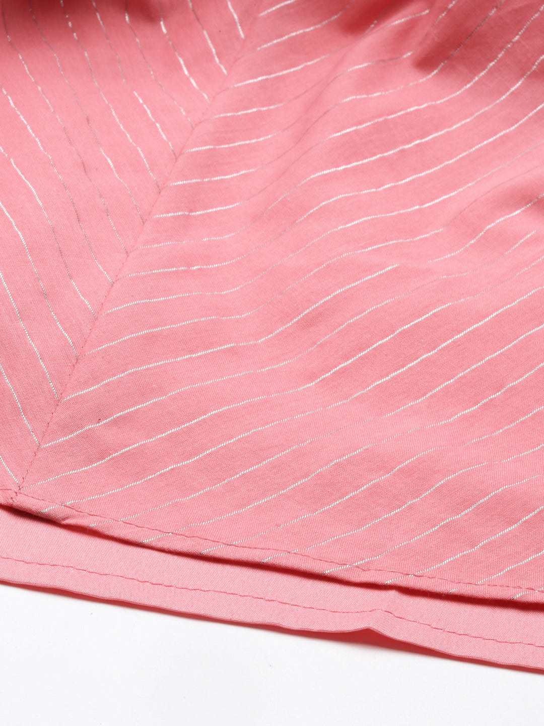 Neerus Pink polyester woven kurti - detail view 5