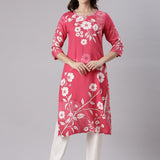 Rani Rayon Printed Kurta