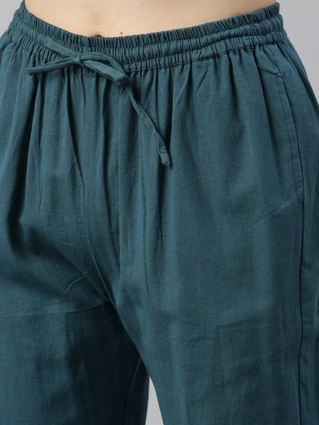 Neerus Blue Muslin Printed Suit Set - detail view 4