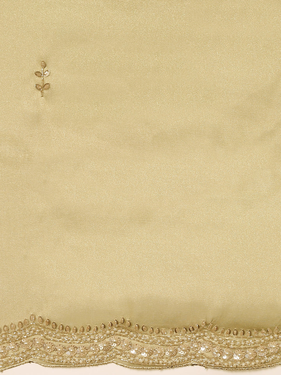 Neerus Green organza embellished saree - detail view 3