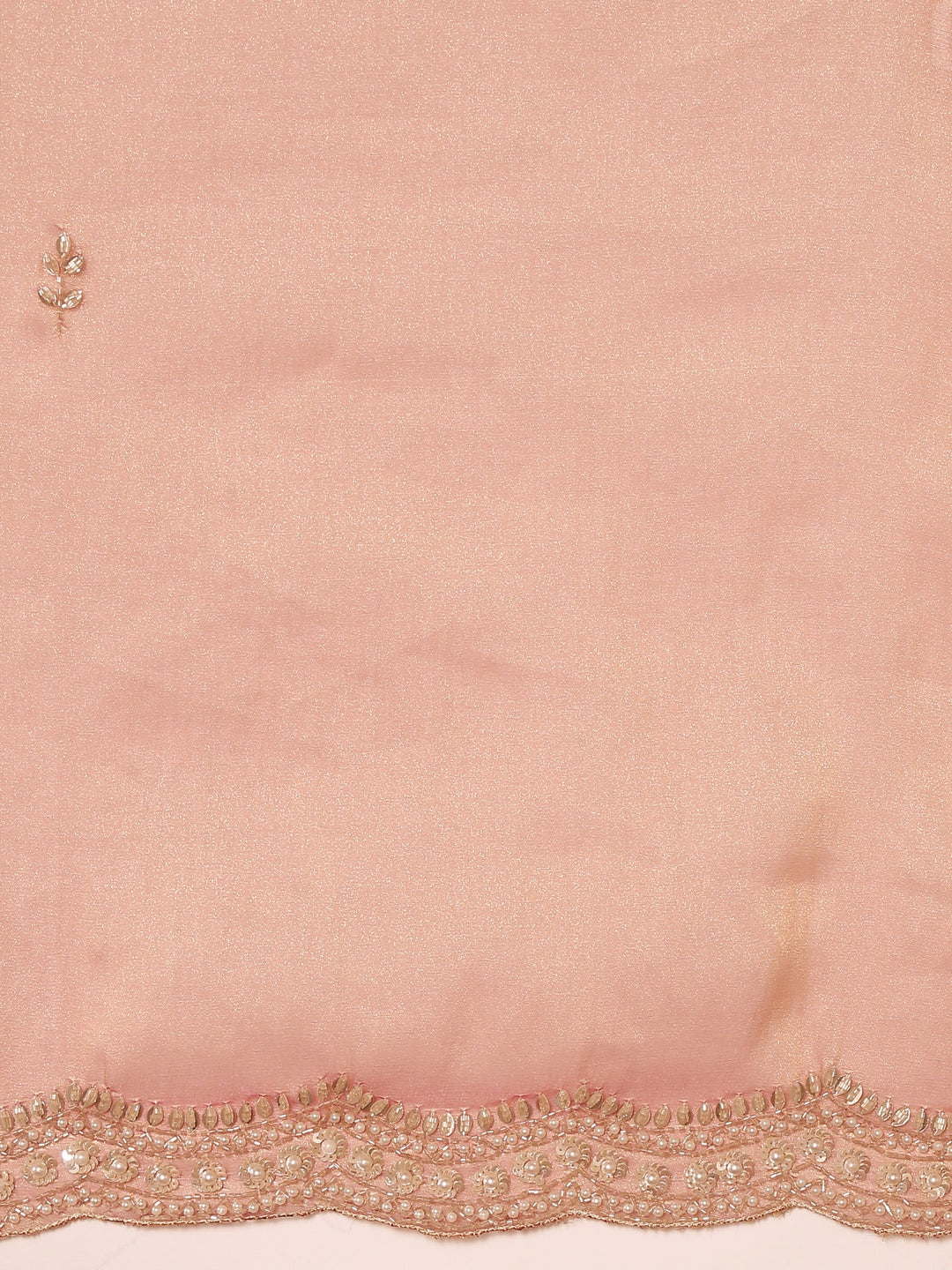 Neerus Pink organza embellished saree - detail view 2