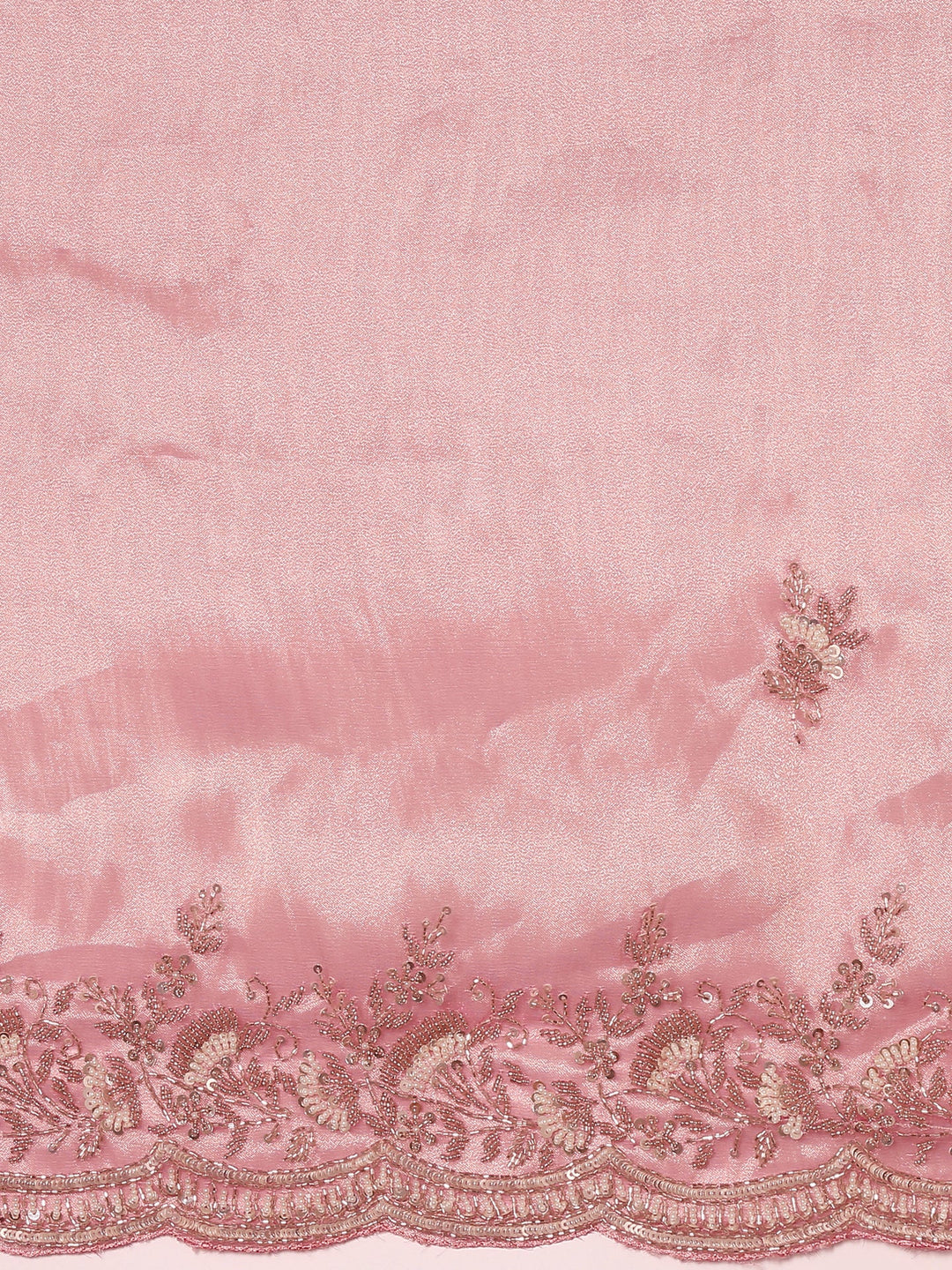 Neerus Pink Tissue Embroidered Saree - detail view 2