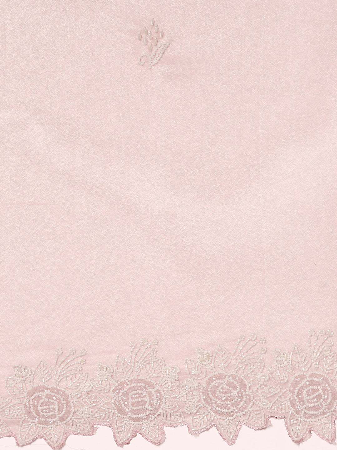 Neerus Pink organza embellished saree - detail view 2