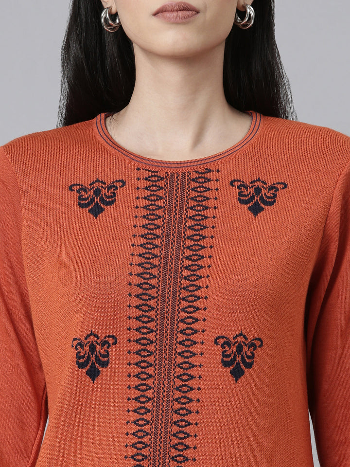 Neerus Acrylic woven kurti - detail view 1