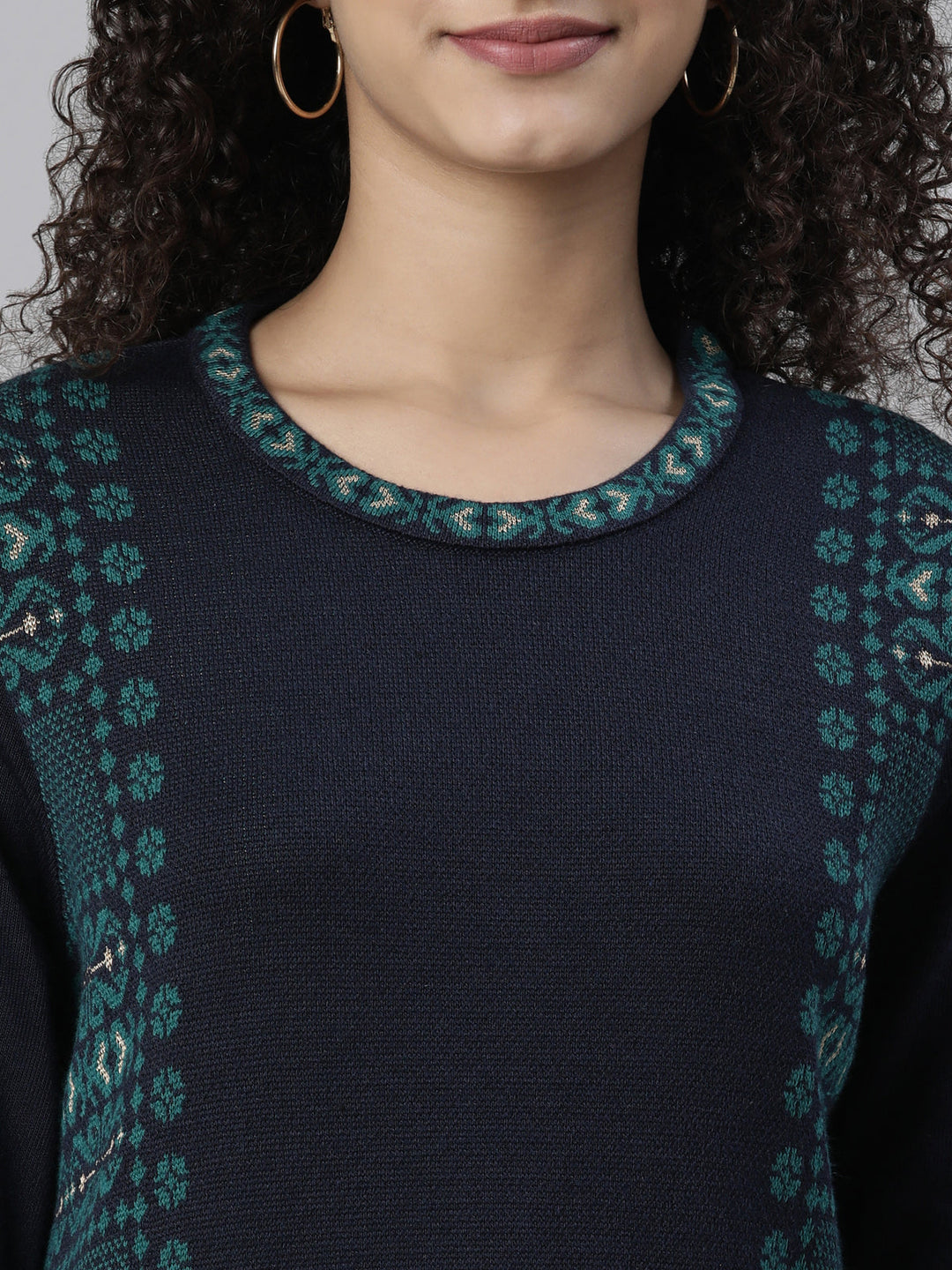 Neerus Acrylic woven kurti - detail view 1