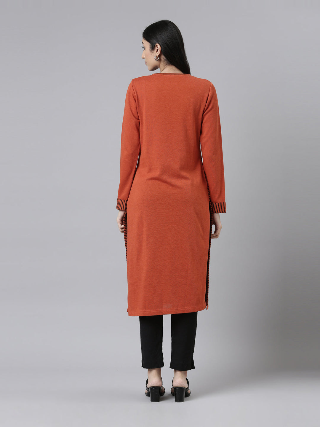 Neerus Acrylic woven kurti - side view