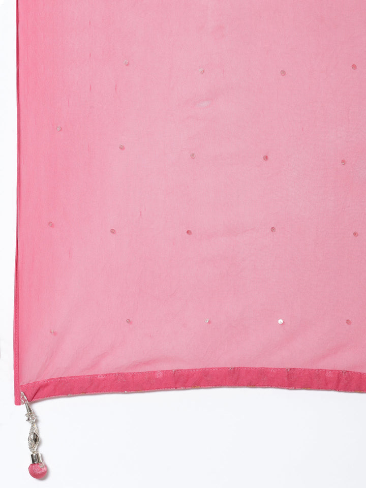 Ghajari georgette peplum and palazzo three piece set