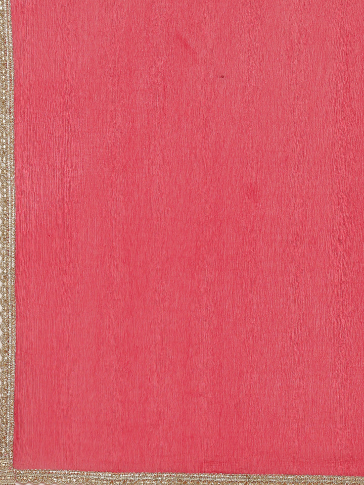 Red Printed Georgette Peplum