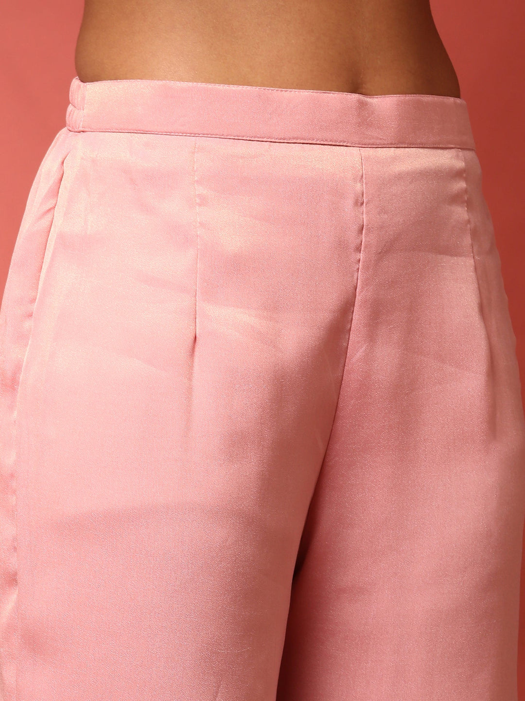 Neerus Pink georgette thread embroidered suit set - detail view 3