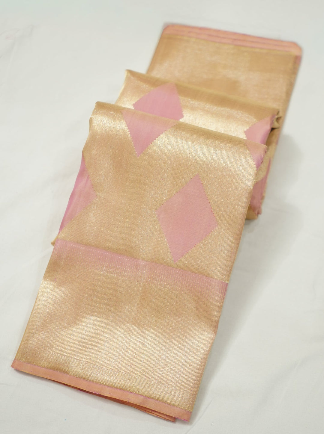 Neerus Pink Pattu Silk Woven Kanchi Saree - front view