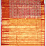 Red Kanchi Handloom Tissue Saree