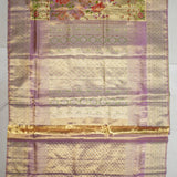 Gold Kanchi Pattu Saree With Resham Border