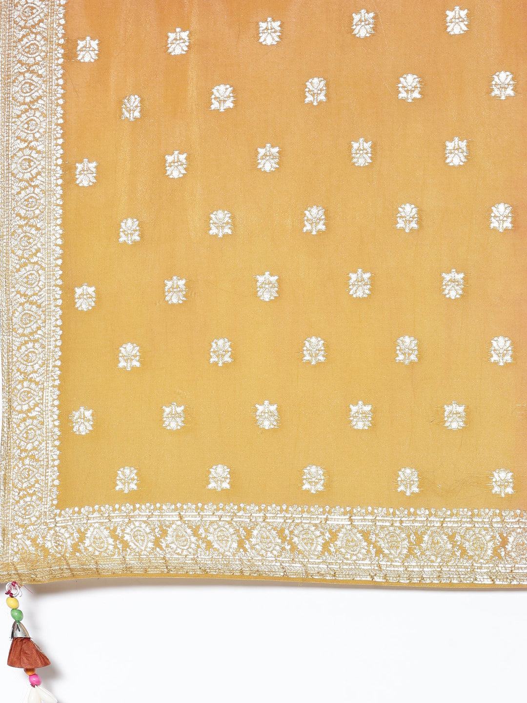 Neerus Multi organza embroidered lehenga set - detail view 6