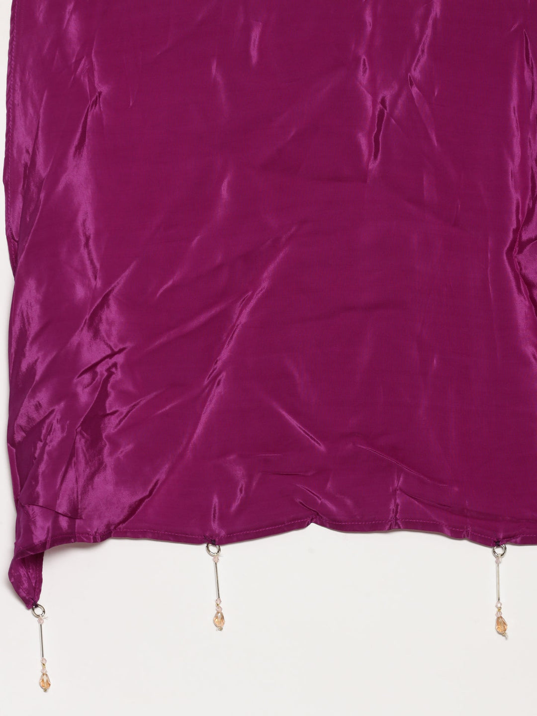 Neerus Purple organza printed suit set - detail view 3