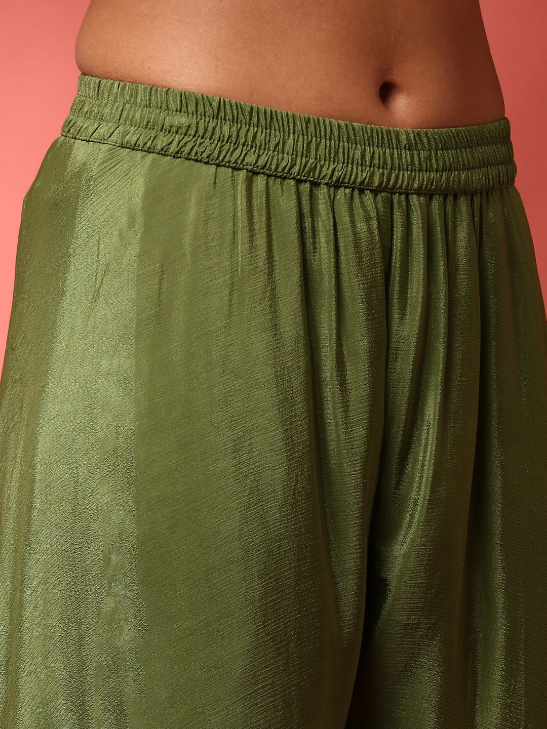 Neerus Green Banarasi embroidered suit set - detail view 3