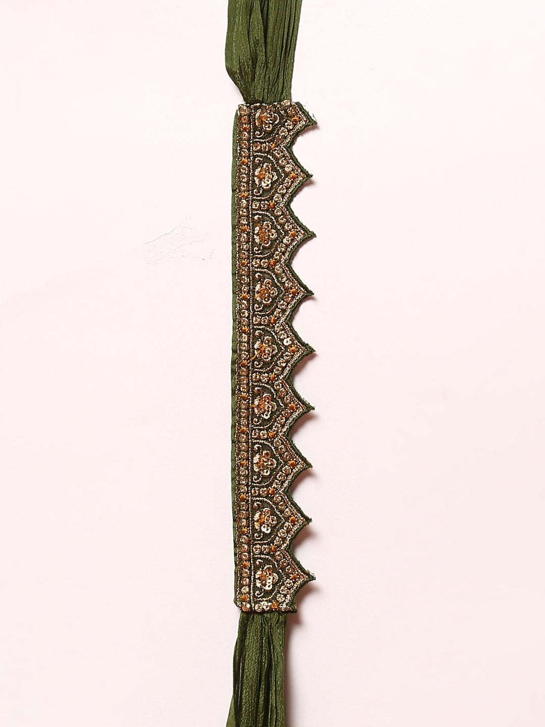 Neerus Green Banarasi embroidered suit set - detail view 4