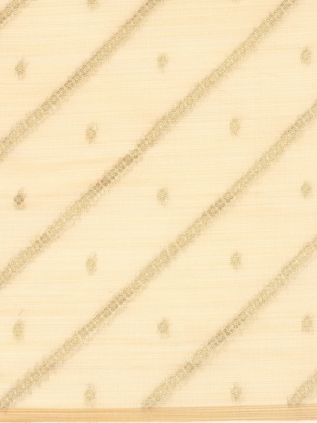 Neerus Beige Chanderi embellished saree - detail view 2
