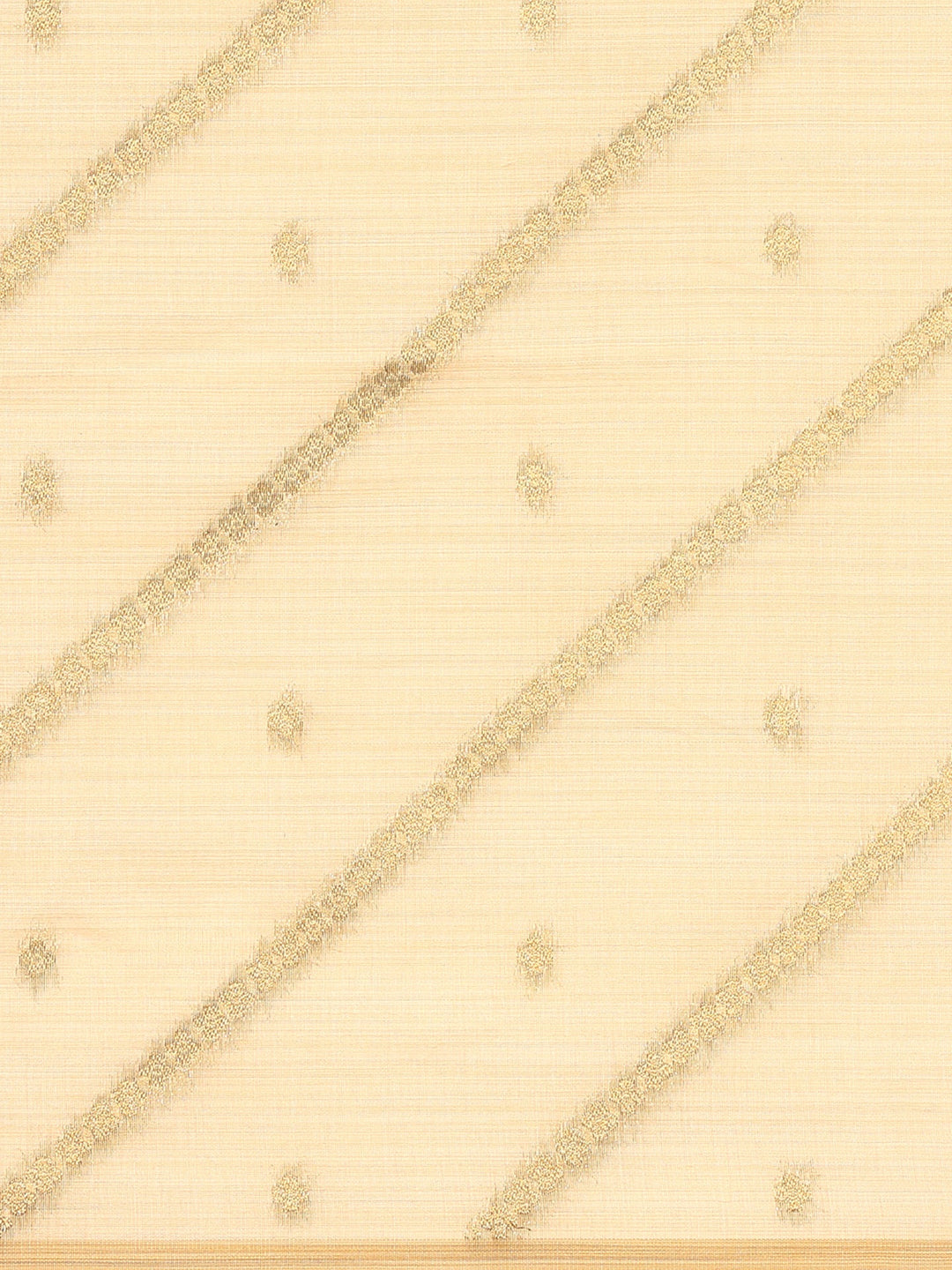 Neerus Beige Chanderi embellished saree - detail view 2
