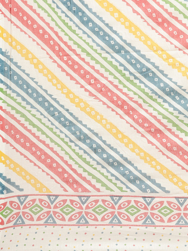 Neerus Beige printed straight kurta set - detail view 4