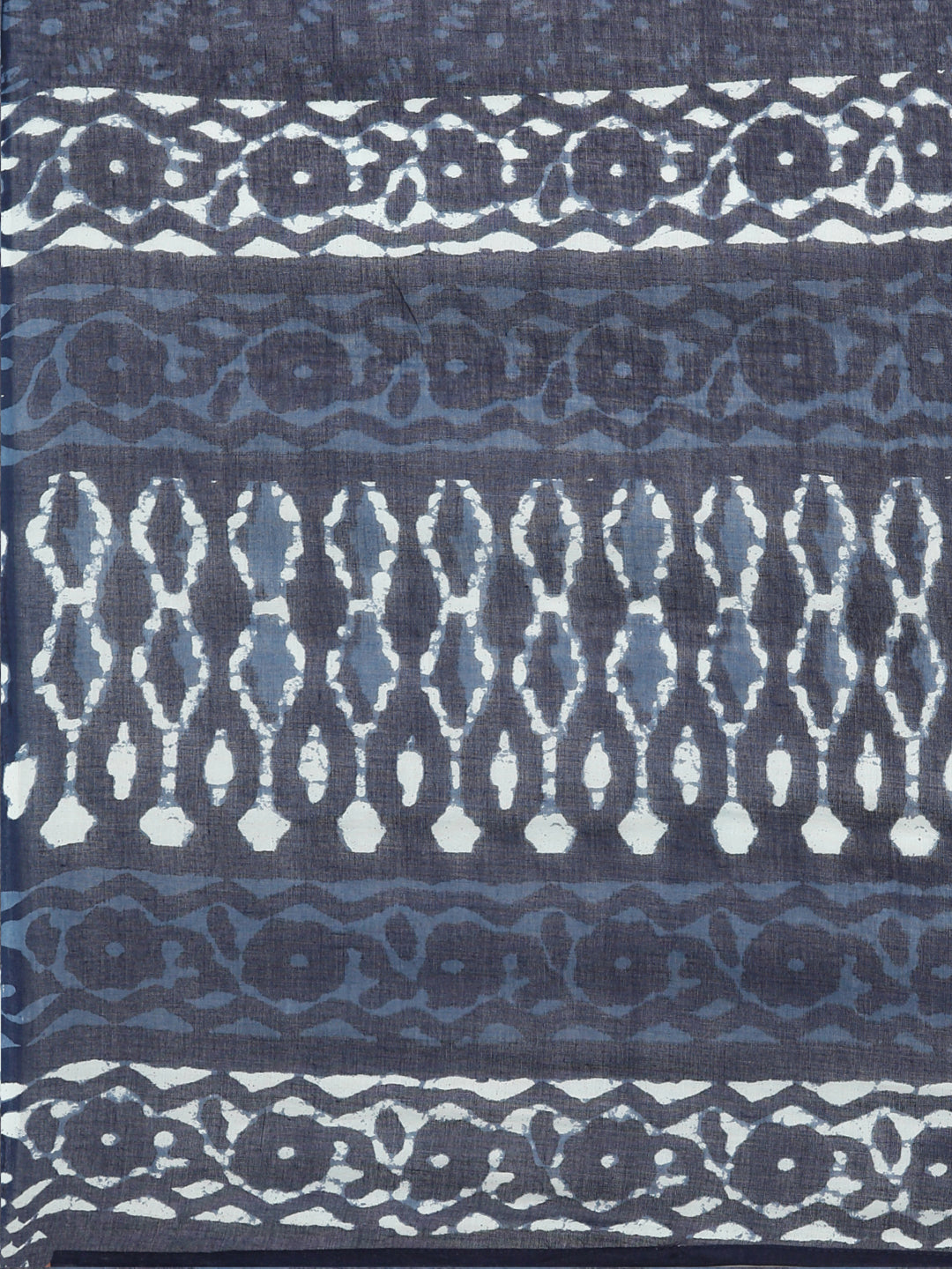 Neerus Blue printed straight kurta set - detail view 4