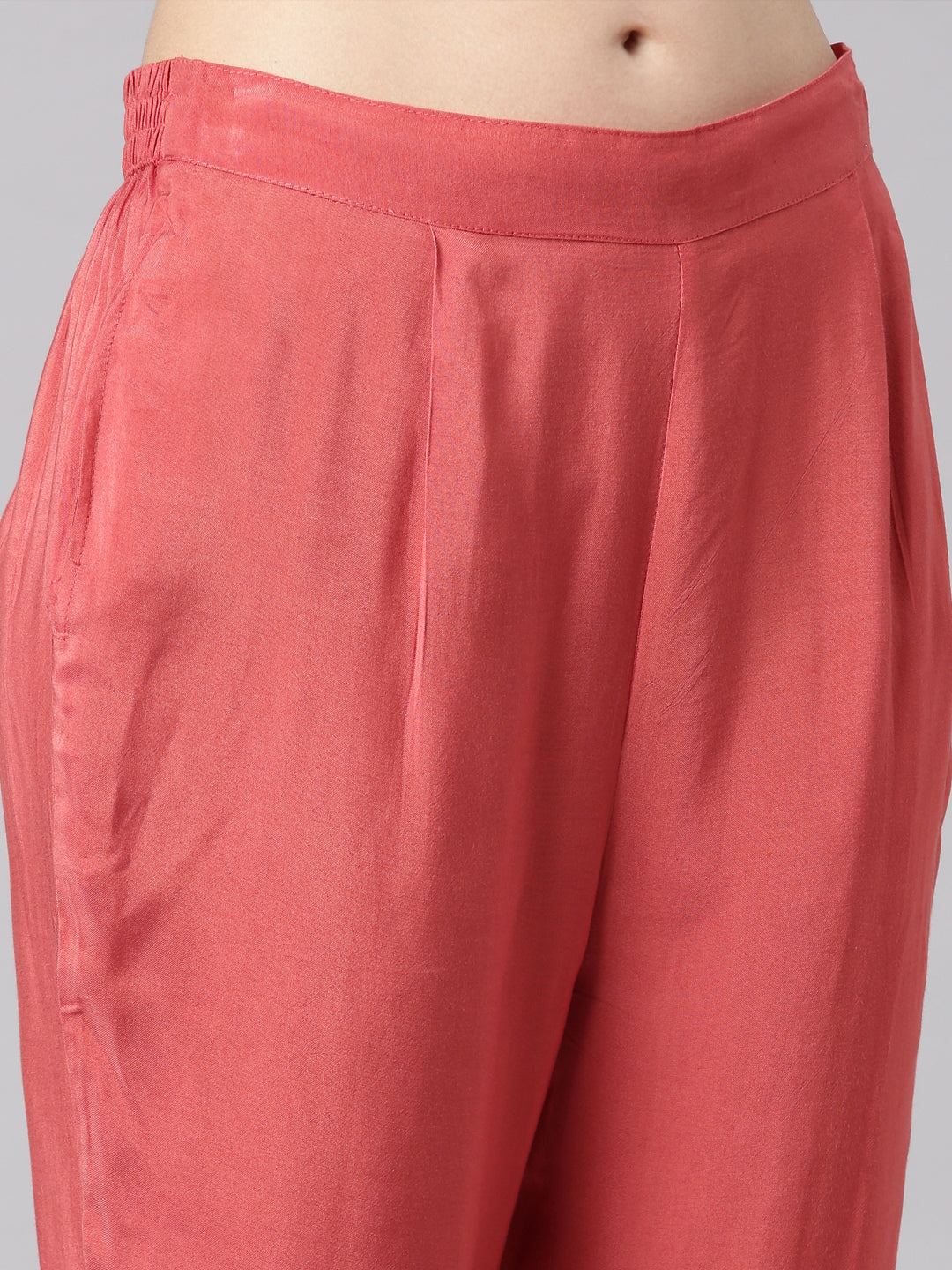 Neerus Orange tissue printed suit set - detail view 3