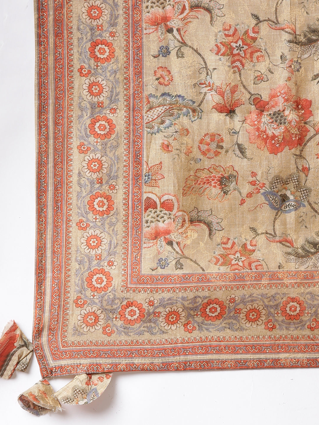 Neerus Beige tissue printed suit set - detail view 4