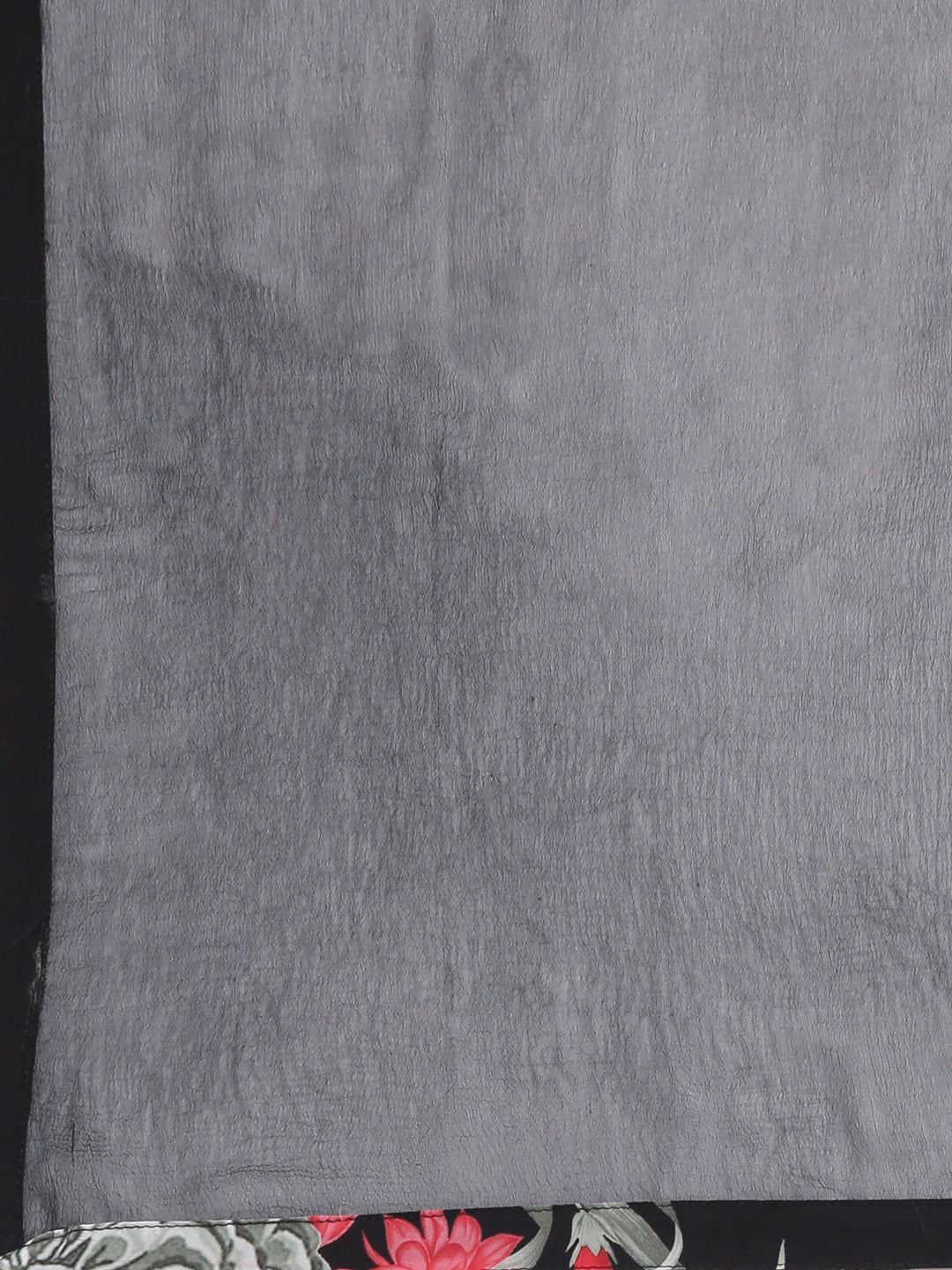 Neerus Black muslin printed kurta suit set - detail view 5