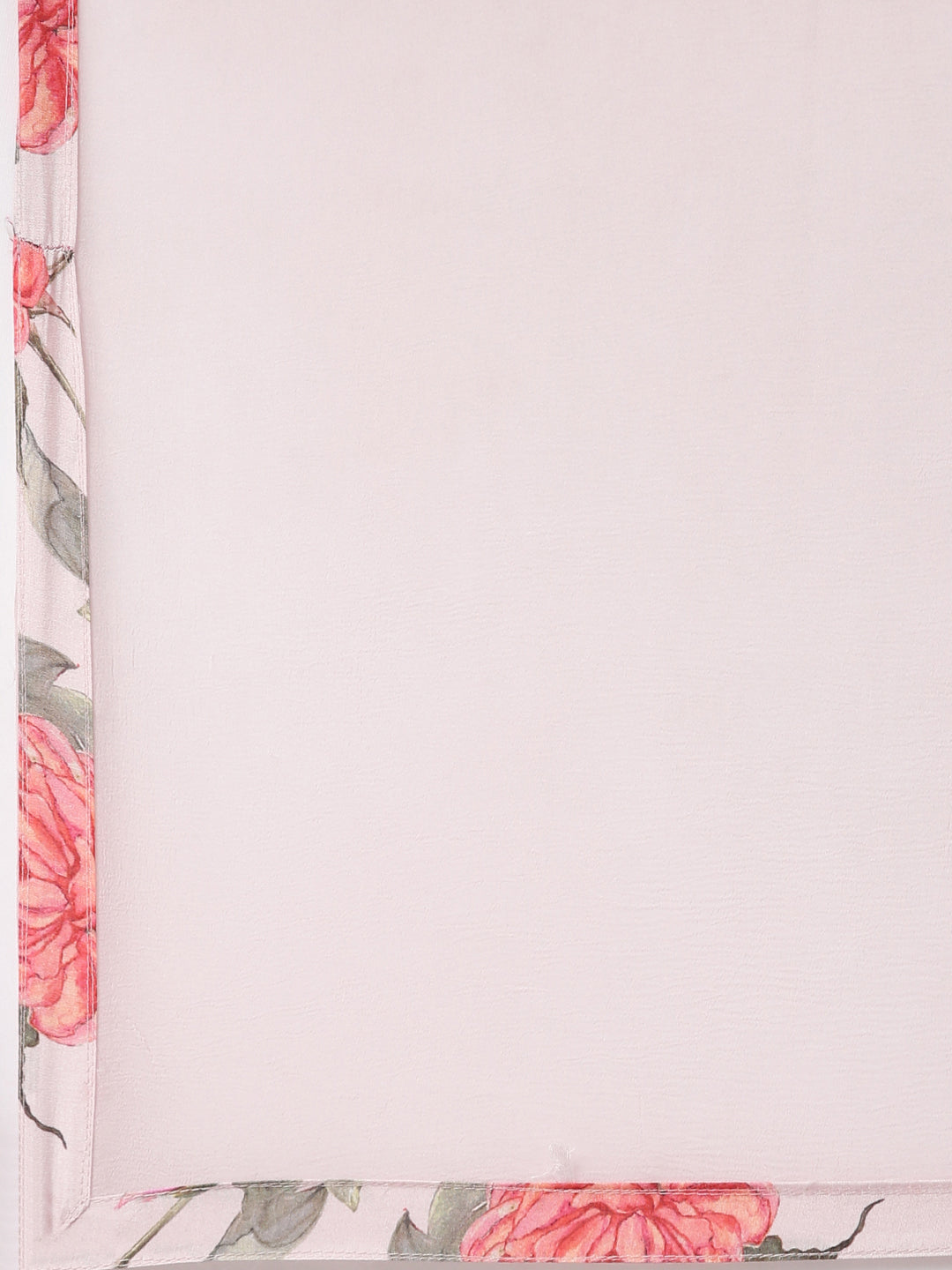 Neerus Pink floral printed suit set with dupatta - detail view 3
