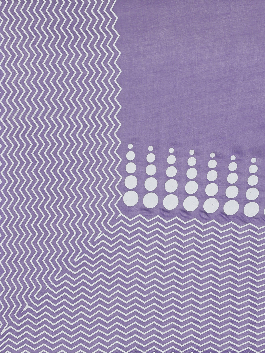 Neerus Purple cotton printed suit set - detail view 4