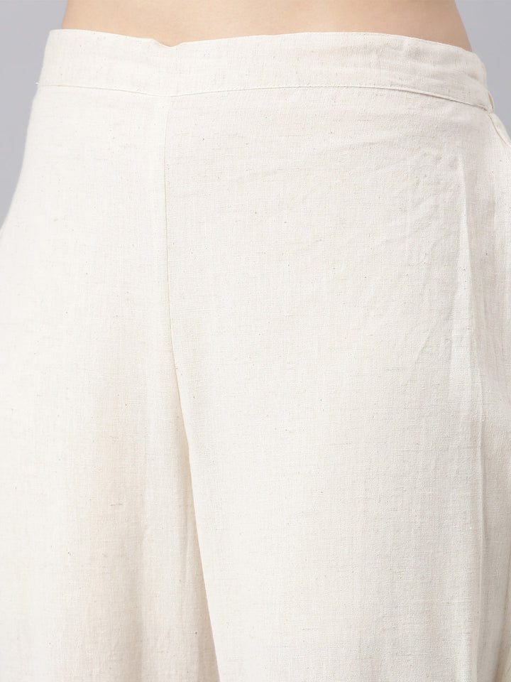 Neerus Blue Regular Straight Kurta and Trousers