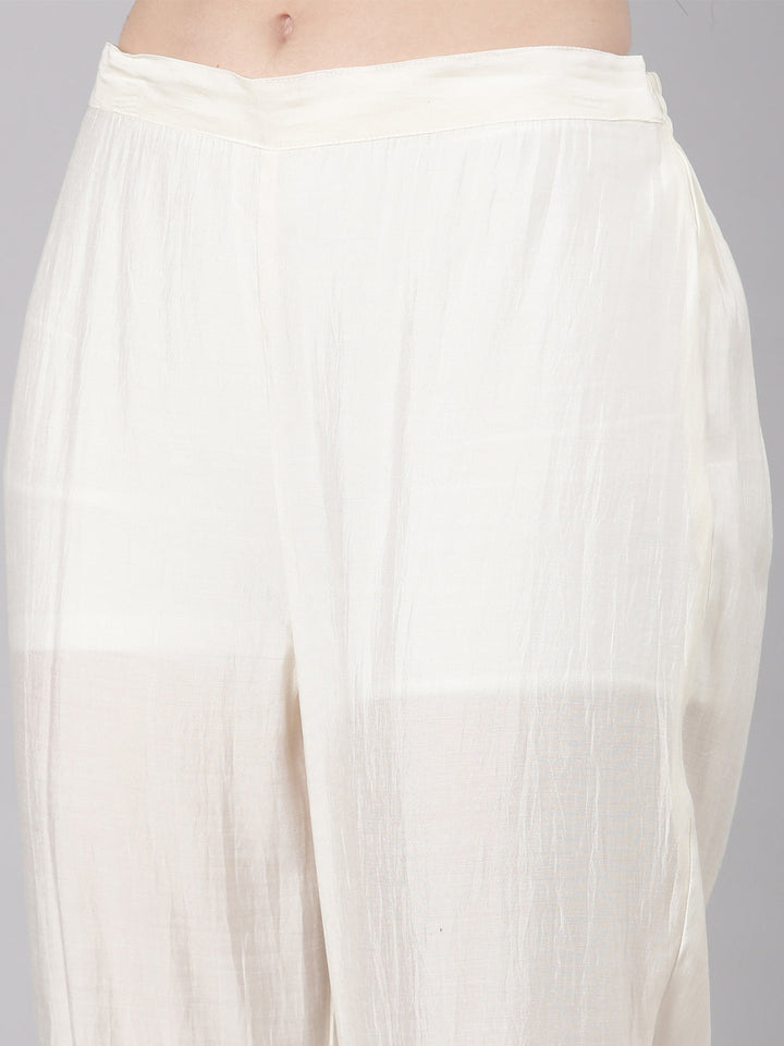 Neerus Purple modal straight kurta set - detail view 4