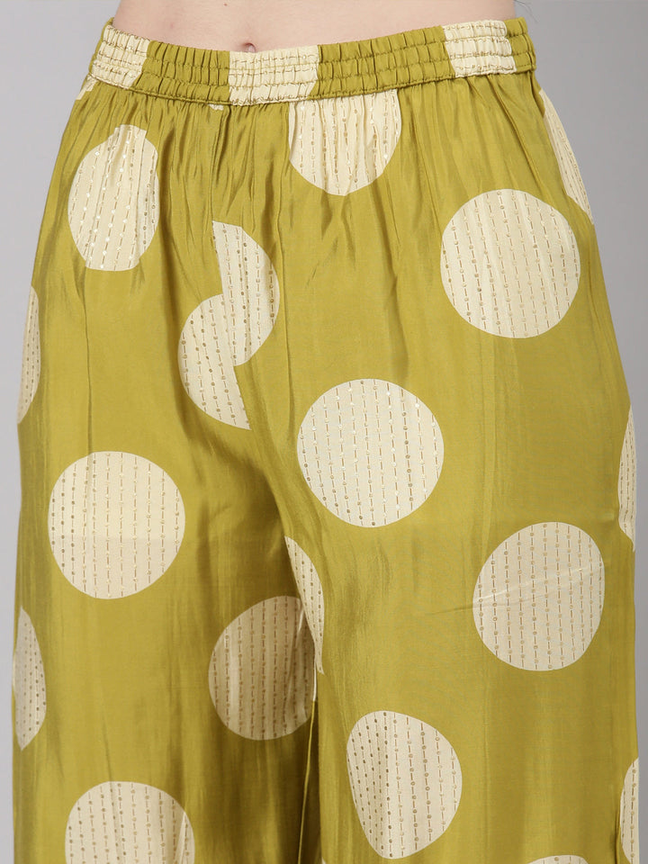 Neerus Yellow cotton straight kurta set - detail view 4