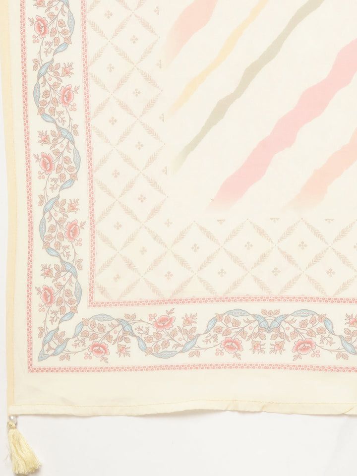 Neerus Yellow Regular Straight Floral Readymade suits