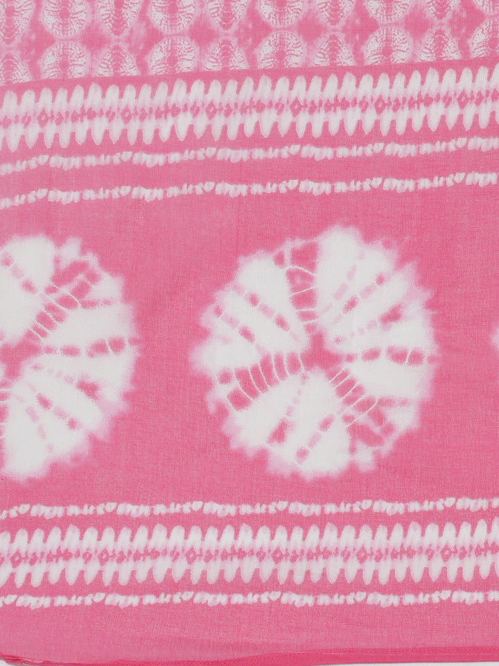 Neerus Maroon Printed Straight Kurta and Trousers With Dupatta