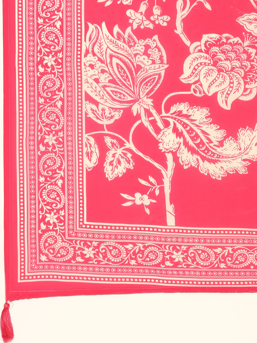 Neerus Pink crepe hand embroidered suit set - detail view 4