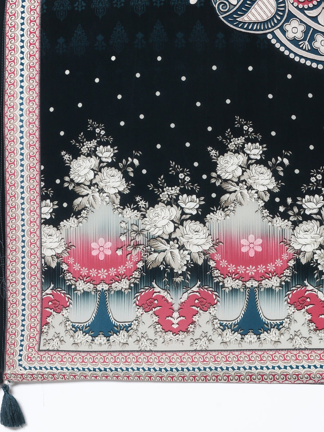 Neerus Green Crepe Digital Printed Suit Set - detail view 4