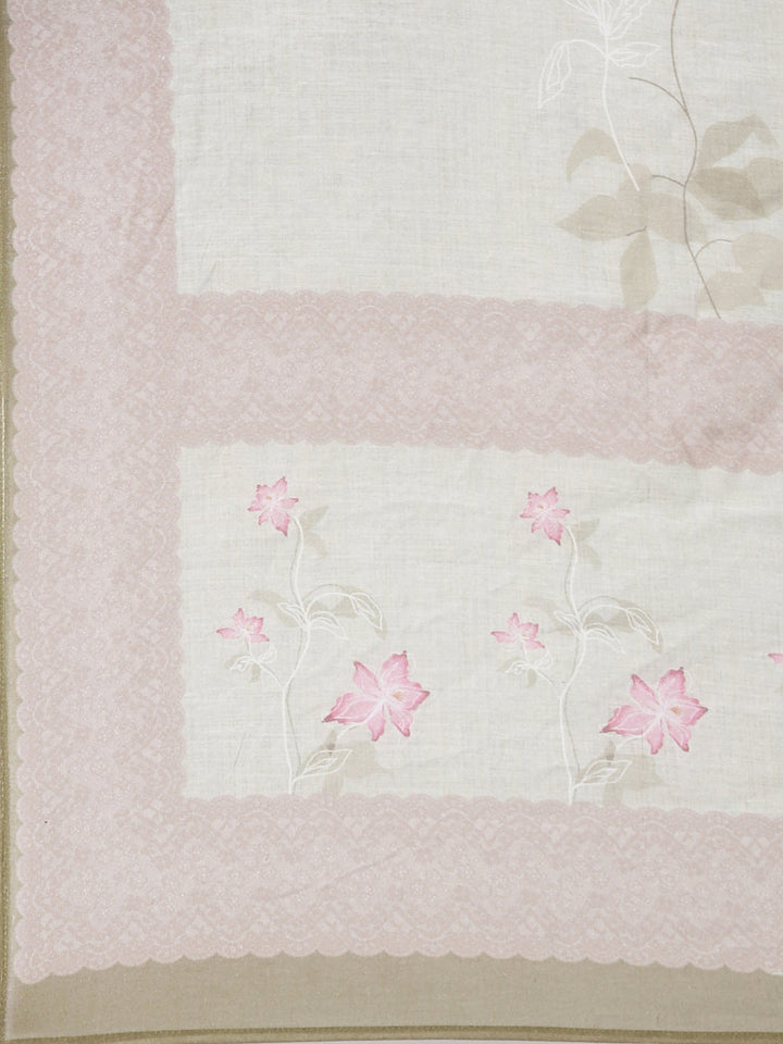 Neerus Green Solid Straight Kurta and Trousers With Dupatta