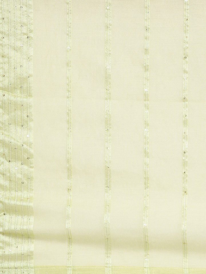 Neerus Yellow Casual Chevron Anarkali Kurta and Trousers With Dupatta