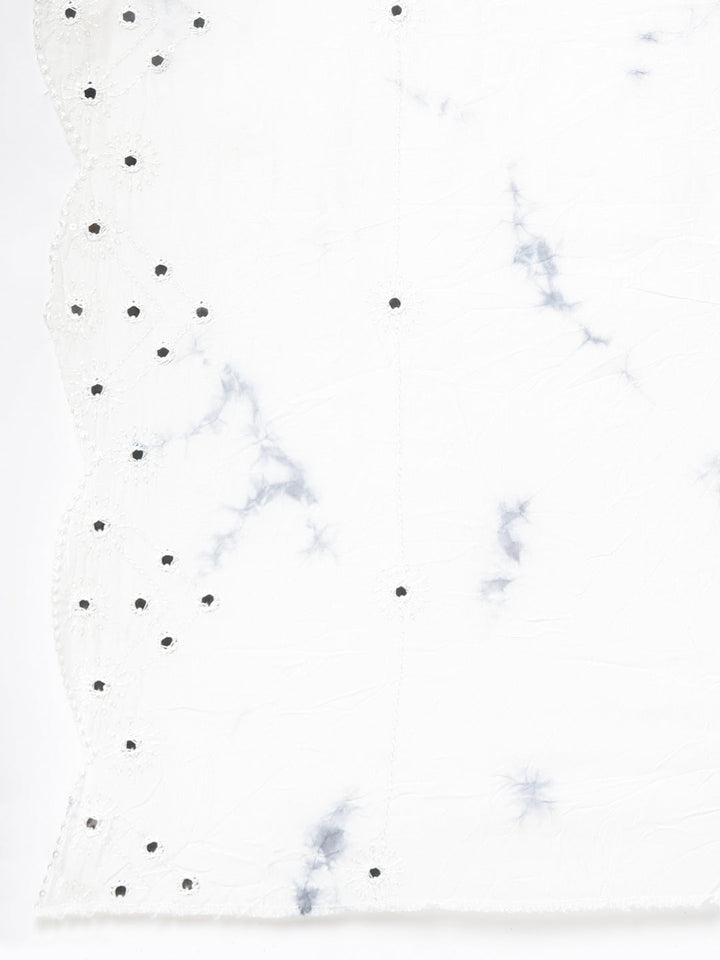 Neerus Grey cotton printed suit set - detail view 4