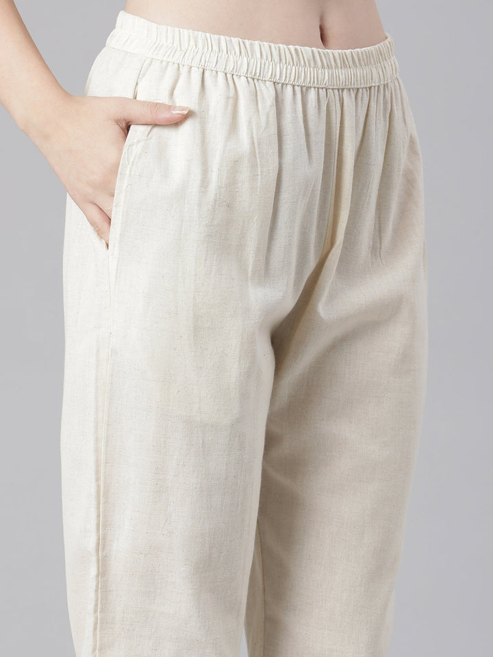 Neerus Black Printed Straight Kurta and Trousers With Dupatta