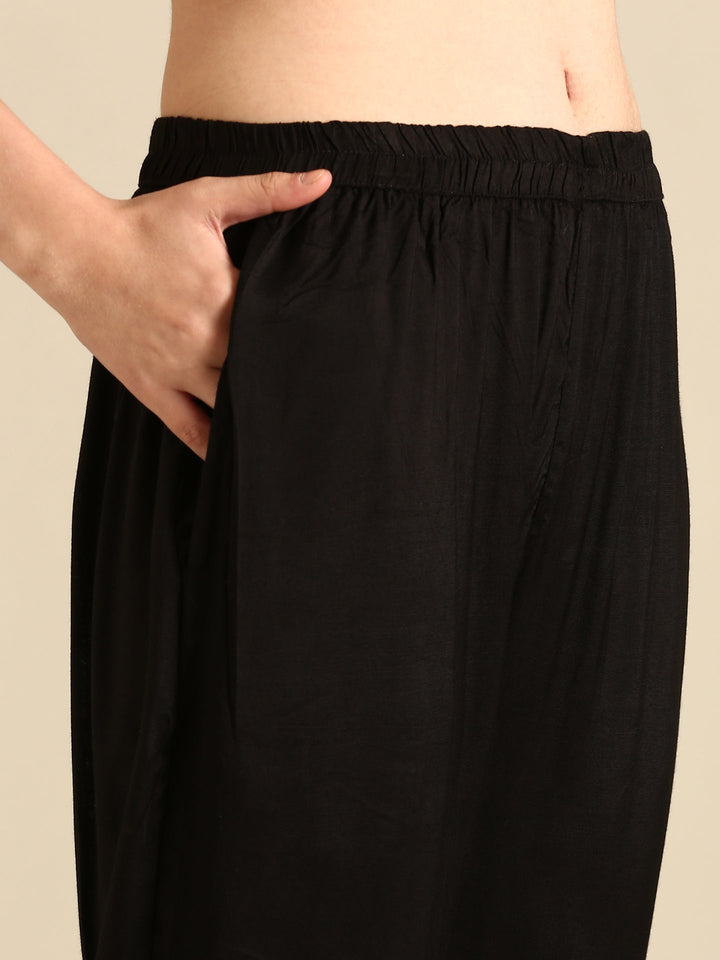 Brown crepe digital printed three piece suit set