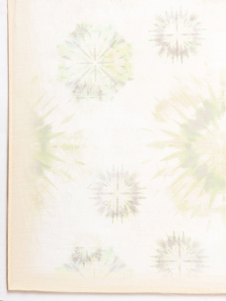 Neerus Yellow Printed Straight Kurta and Trousers With Dupatta