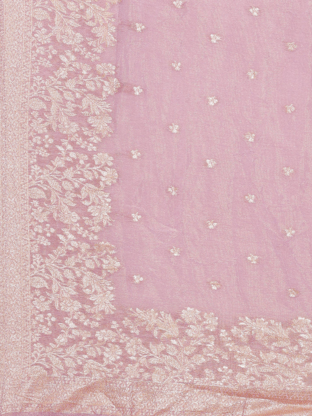 Neerus Purple tissue hand embroidered suit set - detail view 4