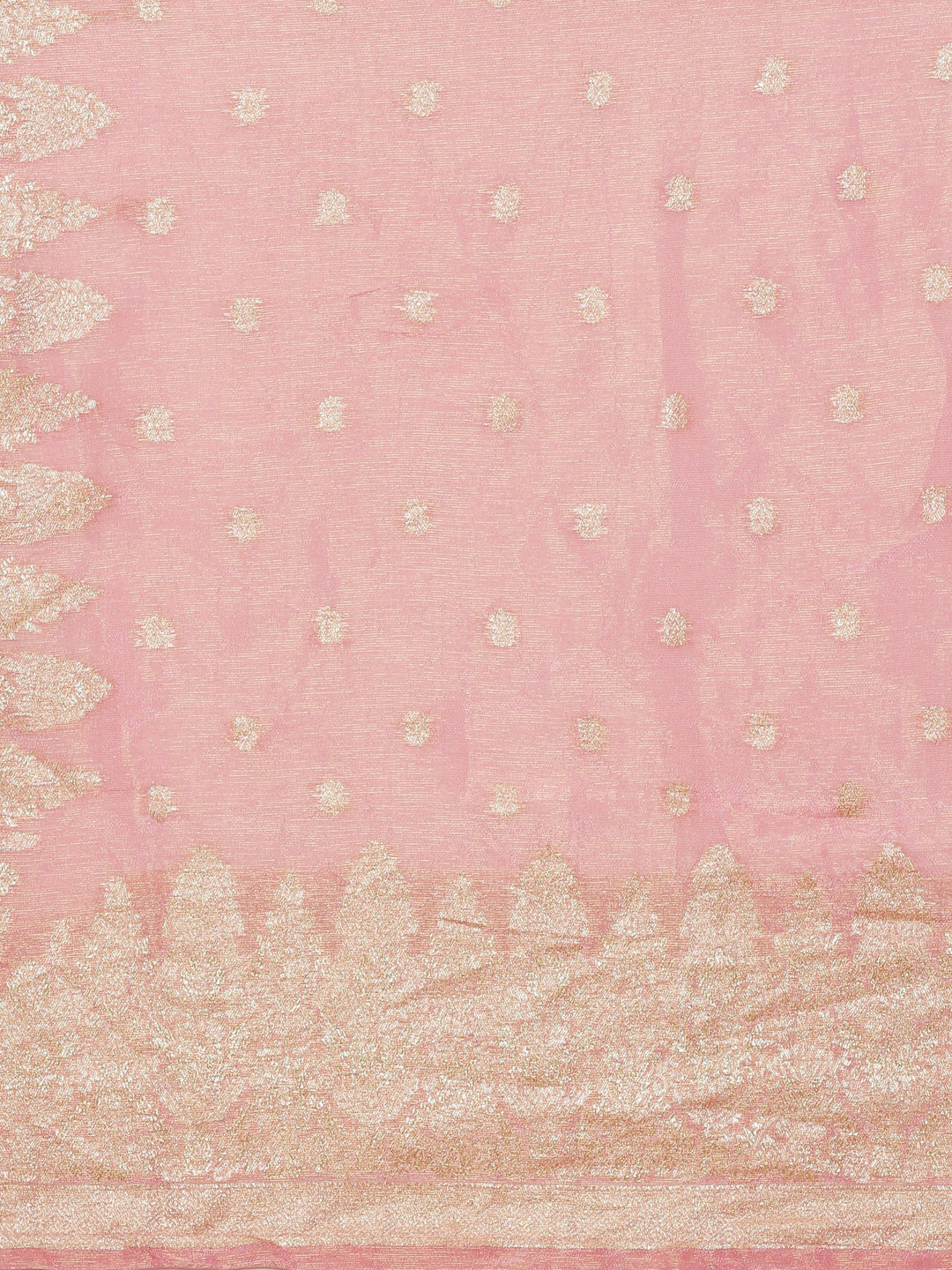 Neerus Pink tissue hand embroidered suit set - detail view 4