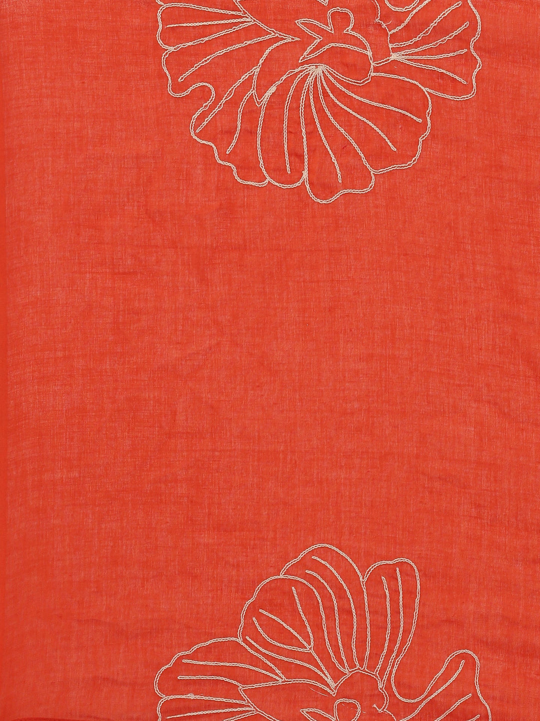 Neerus Orange Rayon Embroidered Suit Set - detail view 4
