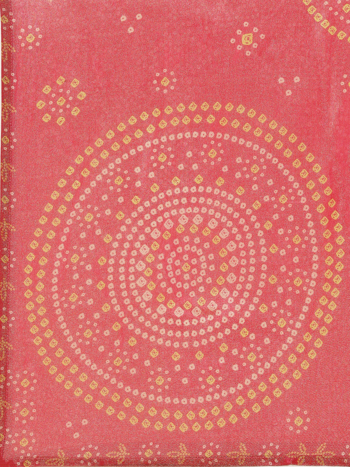 Neerus Pink tissue embroidered suit set - detail view 4
